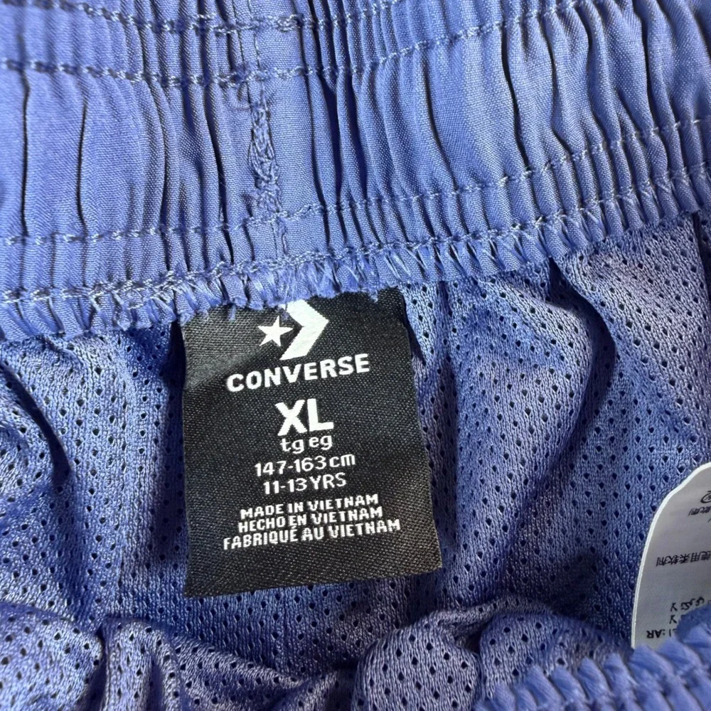 Converse Boys XL Blue Swim Trunks Chuck Taylor All Star Mesh Lined Shorts